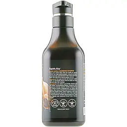Зміцнюючий шампунь для волосся FarmStay Black Garlic Nourishing Shampoo з екстрактом чорного часнику 530 мл - мініатюра 2