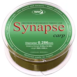 Волосінь Katran Synapse Carp 300 м (olive green) 0.286 мм 12.85 lb/5.83 кг