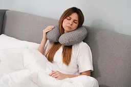 Подушка ортопедична Ardesto Sleepwell Travel 34х29х10 см сіра - мініатюра 4