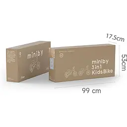 Велосипед - біговел Qplay Miniby 3 в 1 Blue (CB01MiniByGreen) - мініатюра 4