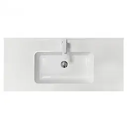 Умивальник накладний Adamant Flat White 100 штучний камінь 1000x450x140мм 100 см - мініатюра 3