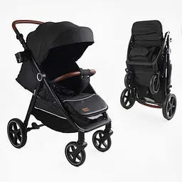 Коляска прогулянкова дитяча JOY Sevillia S-62892 рама алюмінієва, футкавер, підсклянник, дощовик, в коробці (6800083628921) - мініатюра 6