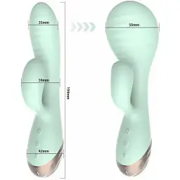 Вібратор I’MCUM Air Lover із функцією збільшення надуванням Зелений (IM-ZDB299) - мініатюра 2