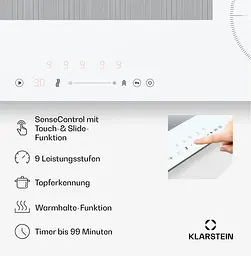 Індукційна плита Klarstein Delicatessa 90 SlimHybrid 7000 Вт (10045613) - мініатюра 3