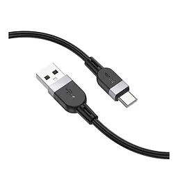 Кабель для зарядки и передачи данных Hoco X109 Silicone USB Type-C 3A 2m Black (35931_3605838) - мініатюра 4