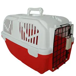 Переноска AnimAll P1095 для котів і собак червона 52×35×33 см