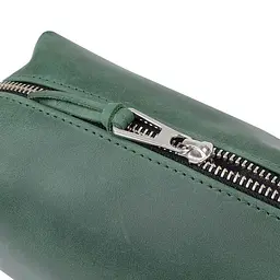 Косметичка несесер зелена GRANDE PELLE 18х10х7 см acs0032151 - мініатюра 4