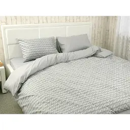 Комплект постельного белья Руно Gray Braid евро микрофибра серый