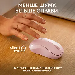 Миша Logitech M240 Silent Bluetooth Rose - мініатюра 6