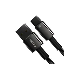 Дата кабель USB 2.0 AM to USB-C 1.0m 100W black Baseus (CAWJ000001) - мініатюра 4