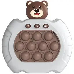 Електронна приставка Pop It консоль Quick Push Puzzle Game Fast антистрес іграшка Bear