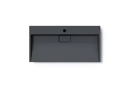Умивальник VBI Este підвісний з отвором під змішувач 90x46 см black VBI-019919 - мініатюра 3