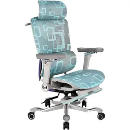 Геймерське крісло GT Racer X-900 Gray/Violet/Blue [174675] - мініатюра 2