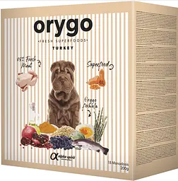 Напіввологий корм ORYGO Turkey для дорослих собак всіх порід (з індичкою та гарбузом) 3,6 кг