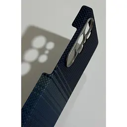 Оригінальний протиударний чохол Samsung Galaxy S25 Ultra Pitaka Tactile Woven Edge Case MagSafe (S938) Moonrise KS2502U - мініатюра 6
