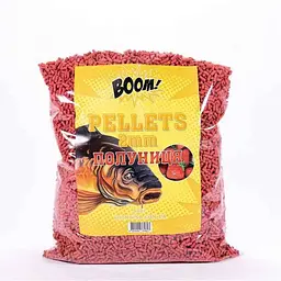 Принада в гранулах Pellets BOOM Полуниця 900 г 2мм