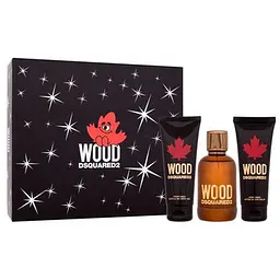 Набір Dsquared 2 Wood Pour Homme 100 мл туалетна вода, 100 мл гель для душу, 100 мл бальзам після гоління