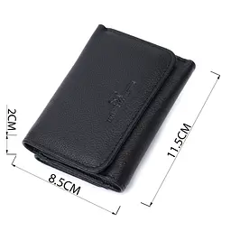 Красиве жіноче портмоне з монетницею з натуральної шкіри ST Leather 22728 чорне - мініатюра 7