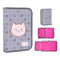 Пенал шкільний Yes одинарний з клапаном Cat Yes HP-03