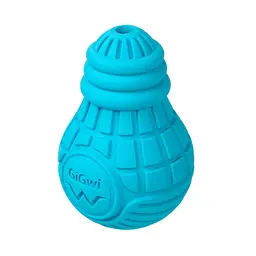 Іграшка для собак Waudog Лампочка гумова GiGwi Bulb Rubber гума S блакитна