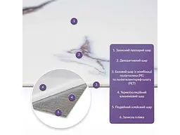 Самоклеюча PET плитка в рулоні STICKER WALL 600 * 3000 * 2мм SW-00002978 - мініатюра 3
