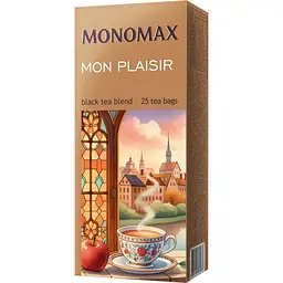 Чай чорний Monomax Mon Plaisir 50 г (25 шт. х 1.5 г)