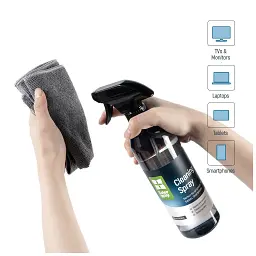 Спрей для очищення ColorWay Cleaning Kit, Large, OLED/LED/LCD/TFT, 550ml, microfibre*2 (CW-5500) - мініатюра 4
