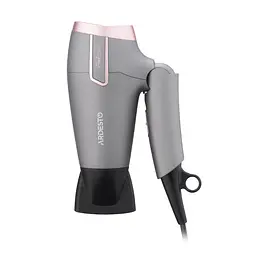 Фен Ardesto Pink Touch, 2000Вт, 2 швидкості, 2 темп.режими, складана ручка, сірий+рожевий - мініатюра 6