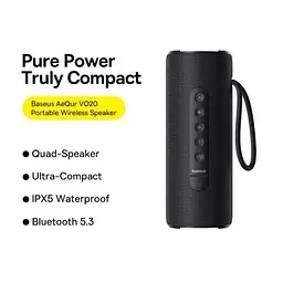 Портативна акустика Baseus AeQur VO20 Portable Wireless Speaker бездротова (A20067900117-00) - мініатюра 3