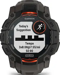 Смарт-годинник Garmin Instinct 3 50mm Solar Black with Charcoal Band (010-02935-00/40) - мініатюра 4
