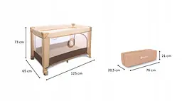 Манеж Lionelo Stefi Beige Chocolate - мініатюра 4
