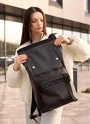 Рюкзак Sambag унісекс RollTop LTT чорний 43 х 31 х 14 см (24238001) - мініатюра 5