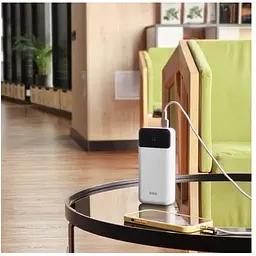 Акумулятор портативний Hoco J102A Cool figure 20W 20000mAh білий 6931474783639 - мініатюра 6