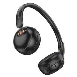Накладні бездротові навушники W62 Verso retro Black Hoco teh0030631 - мініатюра 3