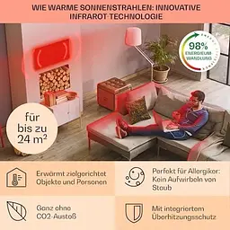 Інфрачервоний обігрівач Klarstein Wonderwall Air 120 (10034235) - мініатюра 4