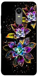 Чохол Demsky Flowers on black для Xiaomi Redmi 5 Plus / Redmi Note 5 (Single Camera)