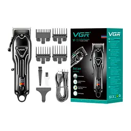 Триммер VGR V-051, 4 насадки, аккумулятор 2500 mAh, Black