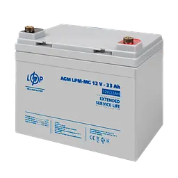 Акумулятор мультигелевий LPM-MG 12 V - 33 Ah + праворуч - мініатюра 3