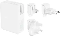 Мережевий зарядний пристрій Belkin 140W 3хUSB-С GAN PD PPS, USB-A, Білий (WCH014BTWH)