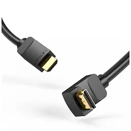 Кабель мультимедійний HDMI M to HDMI M 3.0m 4K60Hz 90° corner black Vention (AAQBI) - мініатюра 5
