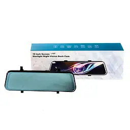 Дзеркало з відеореєстратором L1027 10'' (2 камери) touch AHD