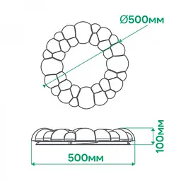 Свiтильник свiтлодiодний Ardero AL6045ARD 72W 2700K-6500K (80056) - мініатюра 3