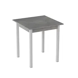 Стіл кухонний Ferrum-decor Дієго 75x70x70 Білий ДСП Бетон 16мм (FRD-105573)