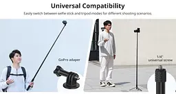 Штатив Ulanzi TT52 1.5m Tripod UV-T090GBB1 Black - мініатюра 9