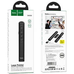 Лазерна указка Hoco GM200 Smart PPT Black - мініатюра 6