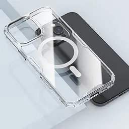 TPU чохол Nillkin Nature Pro Magnetic для Apple iPhone 16 Pro (6.3) Безбарвний (прозорий) - мініатюра 6