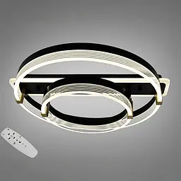 LED-люстра кільця Diasha 5248/500+300BK 75W, 4125 lm