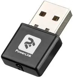 Мережевий адаптер USB 2E PowerLink WR812 N300, чорний, 2.4GHz (802.11b/g/n), чіп RTL8192 (2E-WR812)