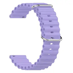 Ремінець Hump для Xiaomi Amazfit Bip Bip Lite Bip U Bip 1S Bip 3 - фіолетовий ширина кріплення 20мм силікон Watchbands (W23-7WB13969929) - мініатюра 2