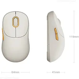 Миша бездротова Xiaomi Wireless Mouse 3 (BHR7638CN) бежева - мініатюра 4